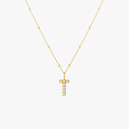Pearl Initial Necklace