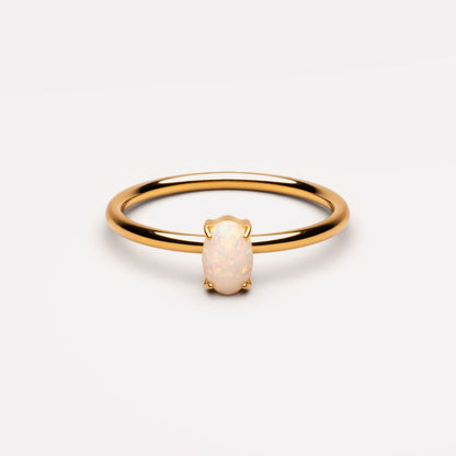 Oval Opal Ring